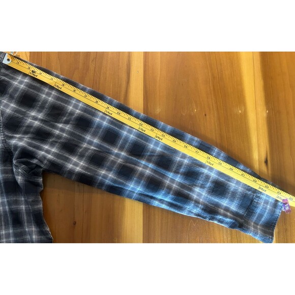 Wrangler Mens Western Shirt. Pearl Snap. Black/White Plaid. Long Sleeve. 2XL - Picture 9 of 9